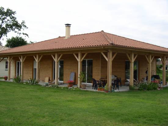 Maison ossature bois réf 17- près de St Julien en Born dans les Landes (40)
