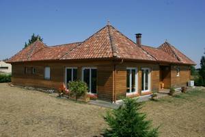 Maison bois  avec terrasse bois réf 10003 près de Verdun-sur-Garonne  (31)