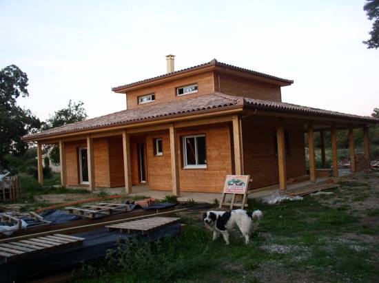 maison ossature bois dans le Gers32 près de l'Isle Jourdain 32