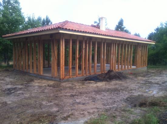 maison bois près de Nogaro dans le Gers 32