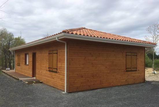 maison bois près de Nogaro dans le Gers 32