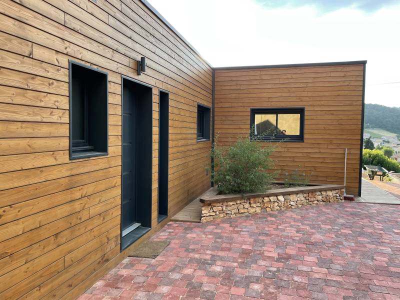 Maison en bois clé en maison ossature en bois 