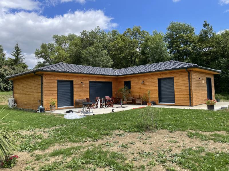 Construction plain-pied ossature bois