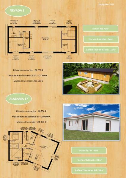 PLANS ET PRIX CONSTRUCTION OSSATURE BOIS COGEBOIS